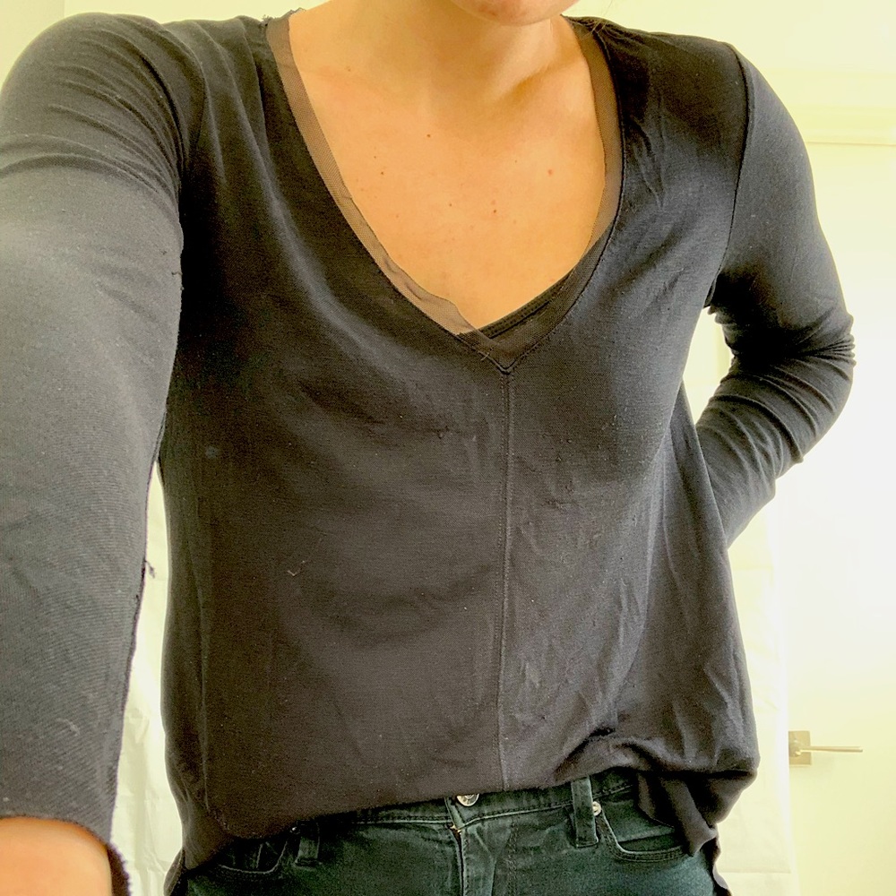 Black Zara Longsleeve Top